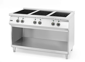 Induction cooker with 6 hobs