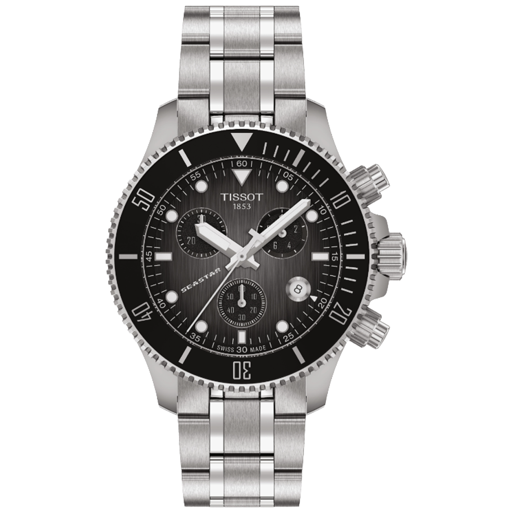 T120.217.11.061.00 Tissot Seastar 1000 Chronograph  38 grå svart
