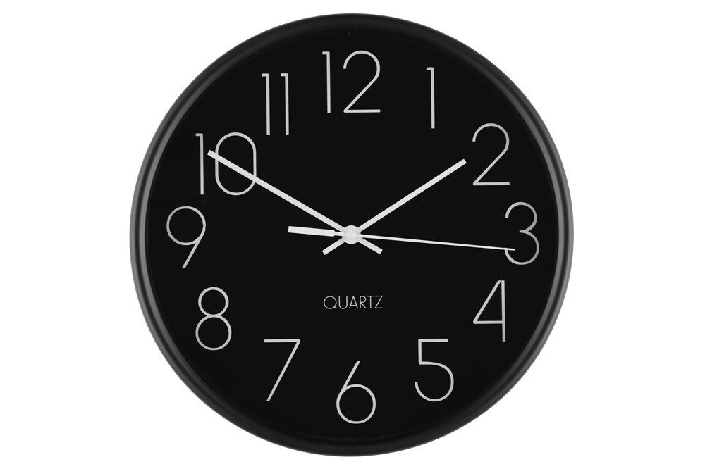 Väggklocka Svart 25cm