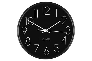 Väggklocka Svart 25cm
