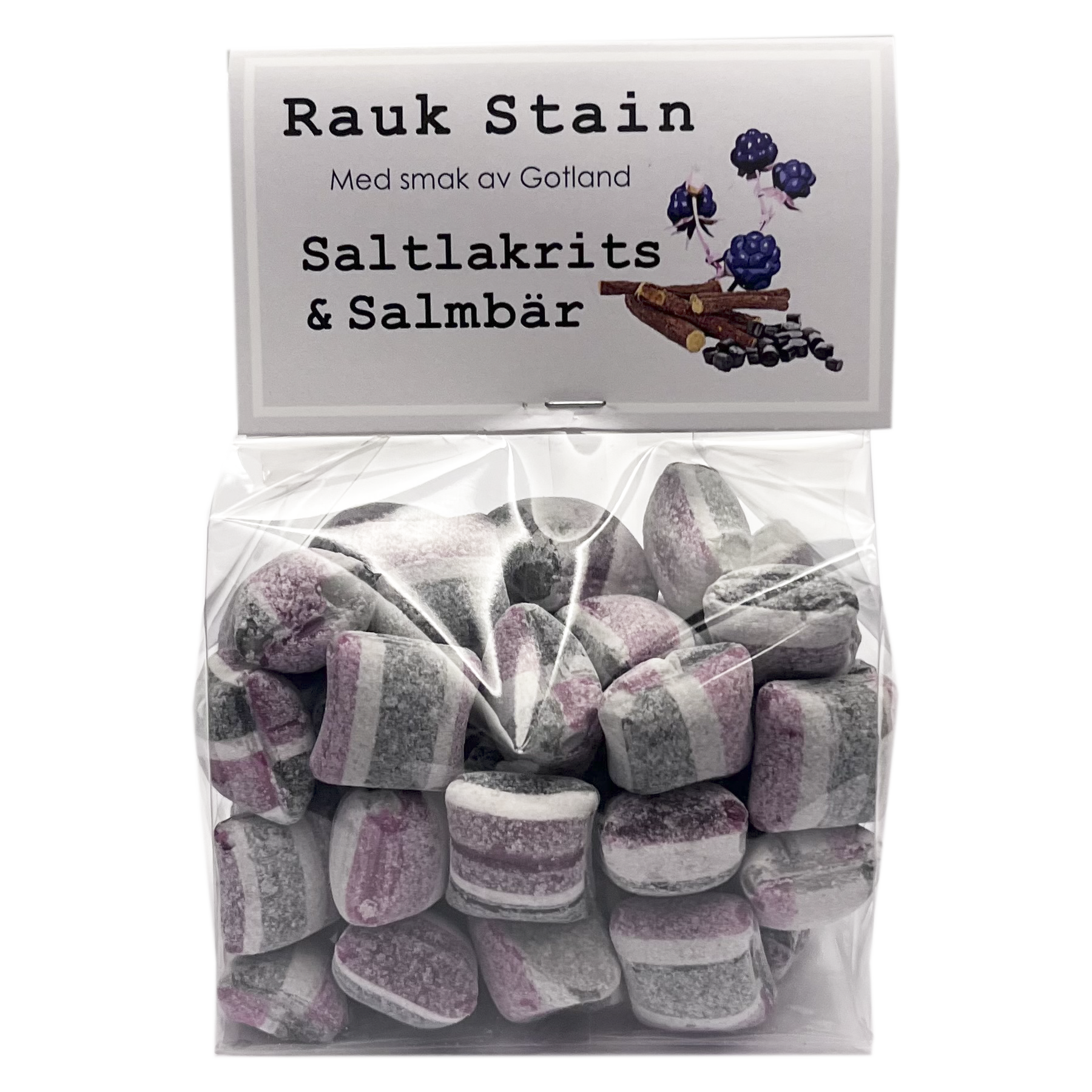 Rauk Stain Saltlakrits/Salmbär påse 20st/fp