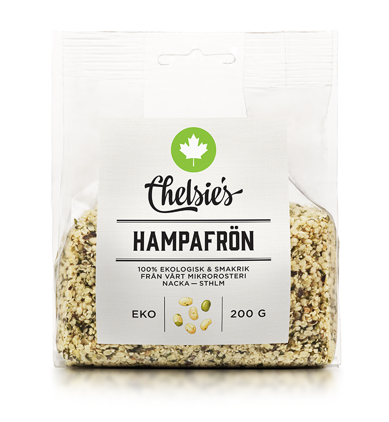 Hampafrö skalade 200g