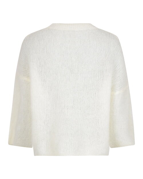 Mohairjumper lång ärm offwhite - 2