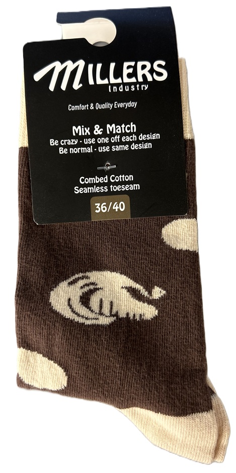 2-Pack Millers Kaffe Strumpor - 2