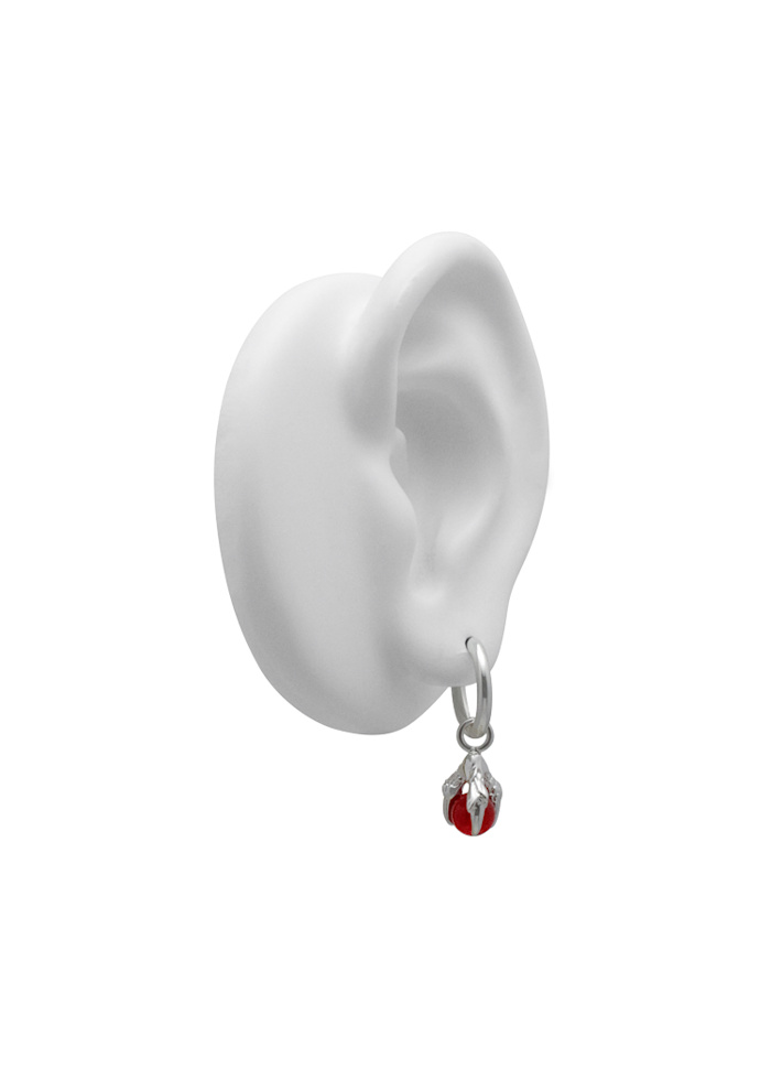 oda earrings silver - 3