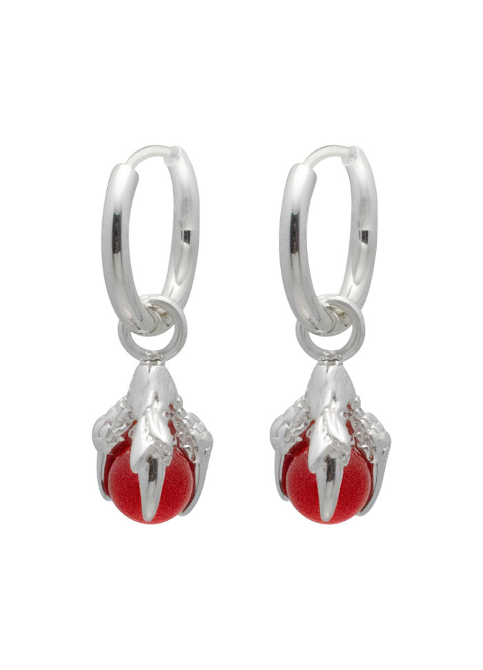 oda earrings silver