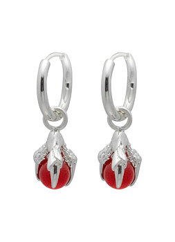 oda earrings silver