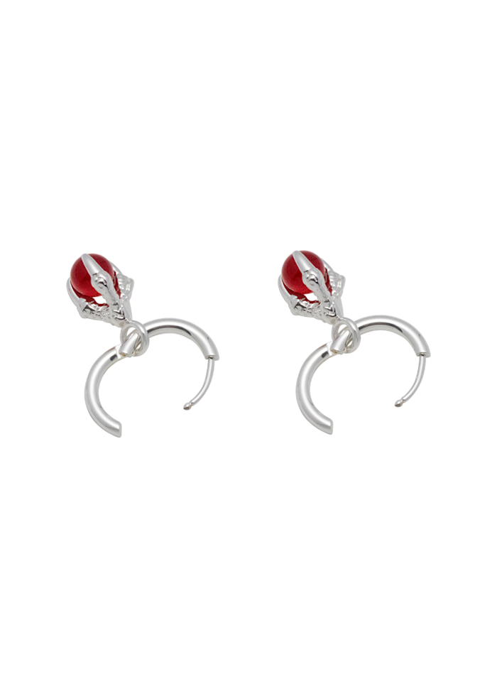 oda earrings silver - 2