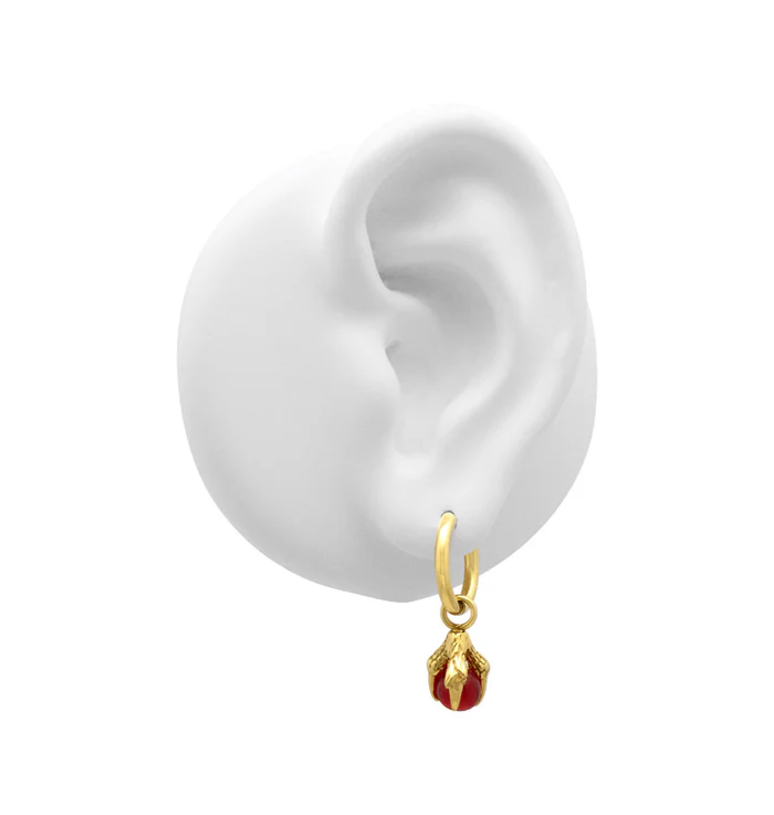 oda earrings gold - 2