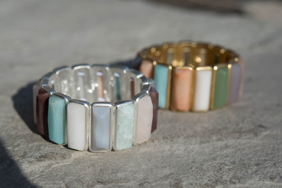 Sence Copenhagen - Bracelet Multi Stone Worn Silver - 6