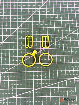 Bra strap help set 15 mm - gold