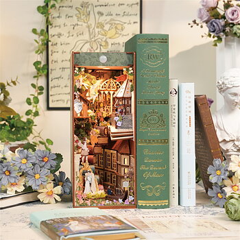 British Library x Tonecheer : Book Nook Kit Shakespeare's Verse  - Byggsats Bokhylledekoration med miniatyrvärld