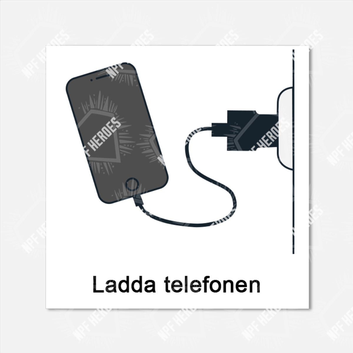 Bildstödsbilder Städning, 3x3 cm - 30