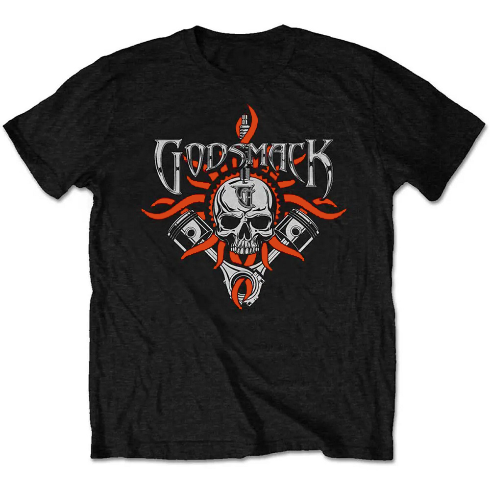 Godsmack Unisex T-Shirt: Chrome Pistons (Medium)