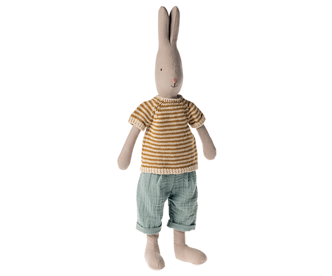Rabbit, Size 3 Classic  Knitted shirt and pants - Maileg