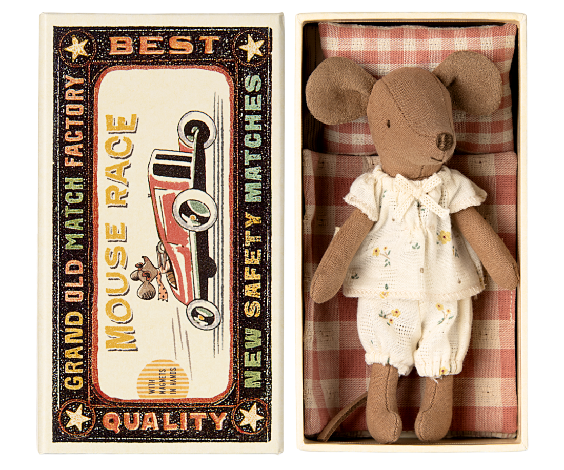 Big sister mouse in matchbox - Maileg