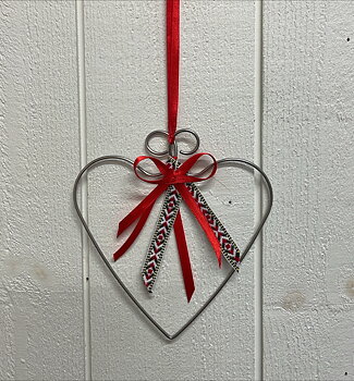 FOLKLORE HJÄRTA S rostfri tråd