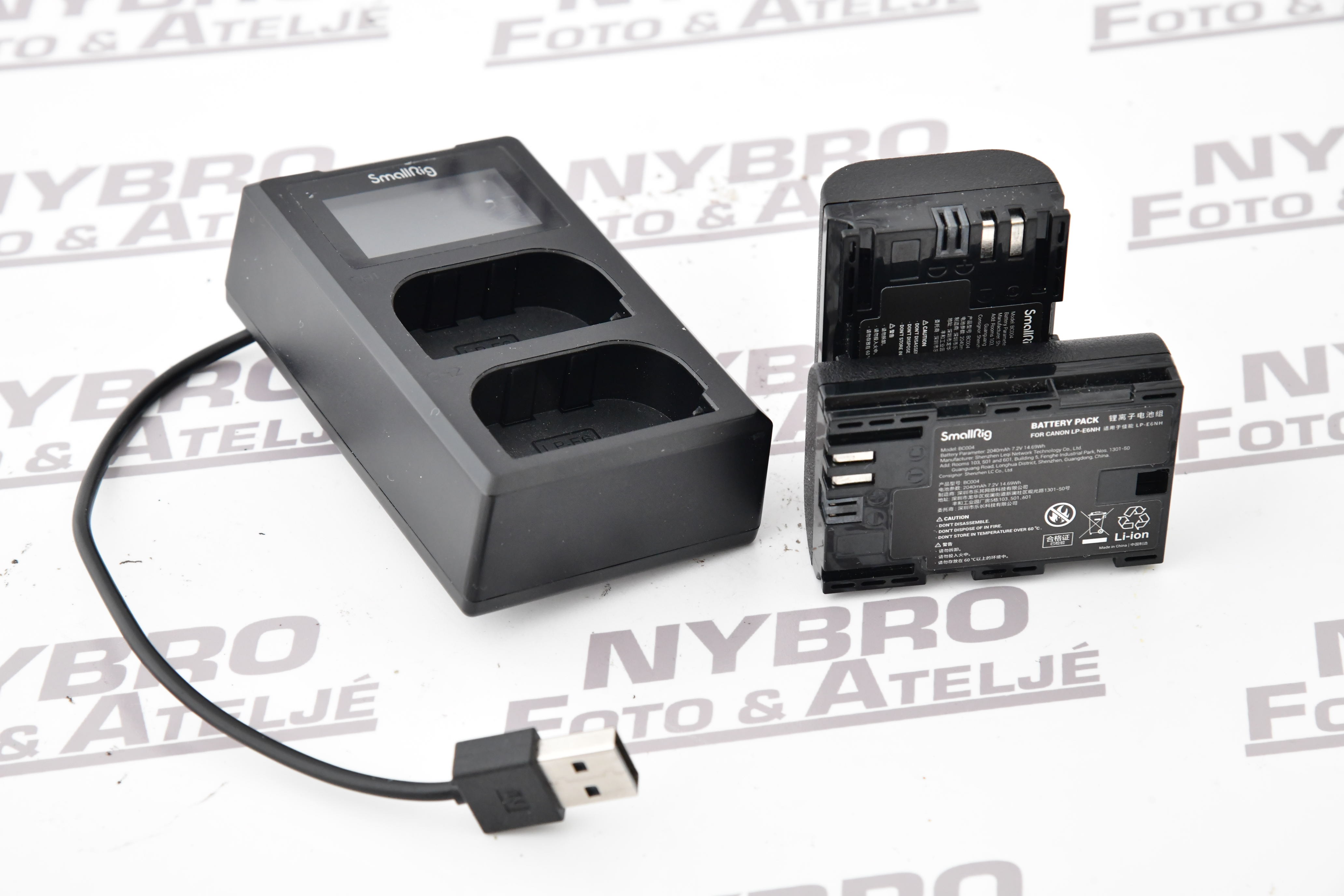 Smallrig laddare + batteri Canon LP-E6