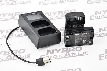 Smallrig laddare + batteri Canon LP-E6