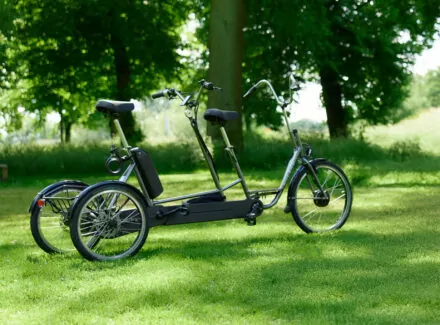 Nando too - Trehjulig tandem-cykel för vuxna - Fotbroms