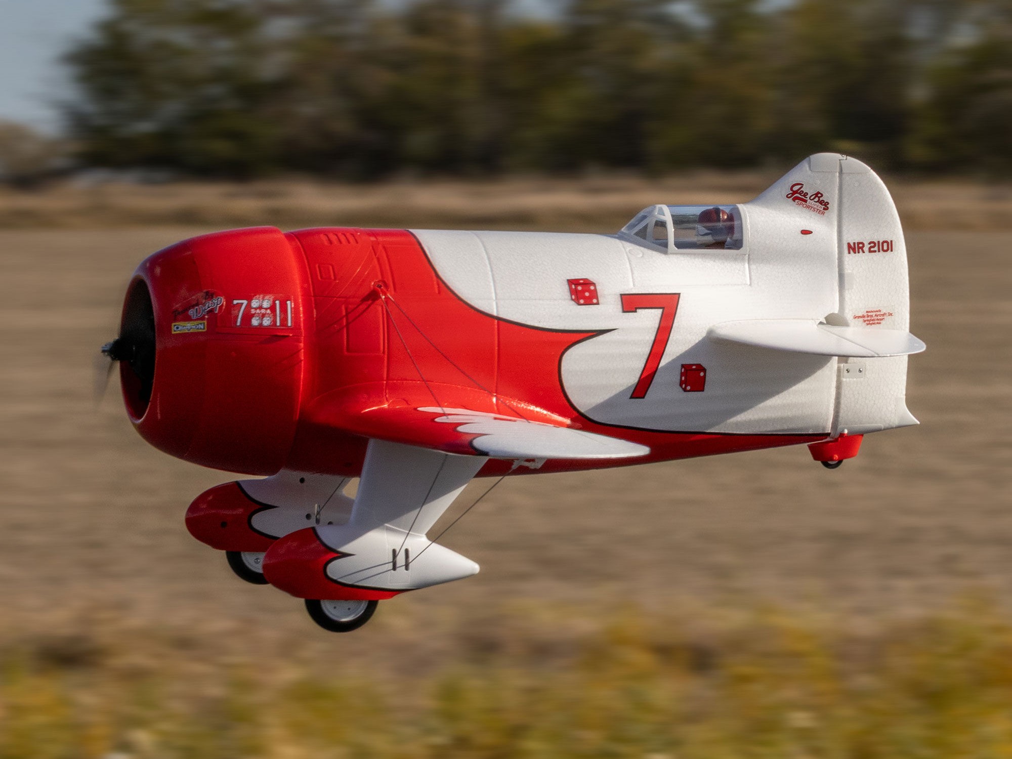 E-flite Gee Bee R-2 1.0m BNF Basic with AS3X+ and SAFE Select - 16