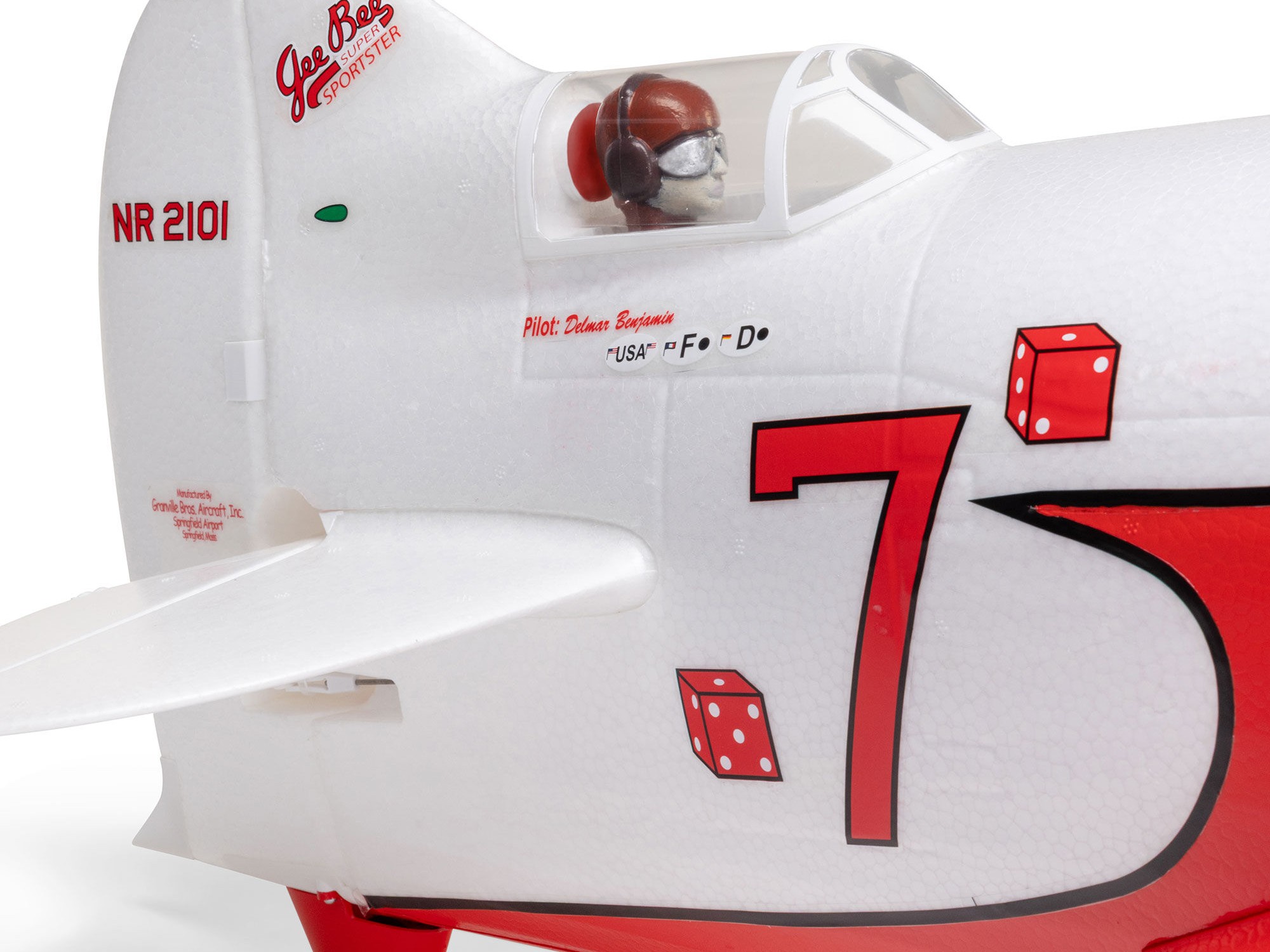 E-flite Gee Bee R-2 1.0m BNF Basic with AS3X+ and SAFE Select - 11
