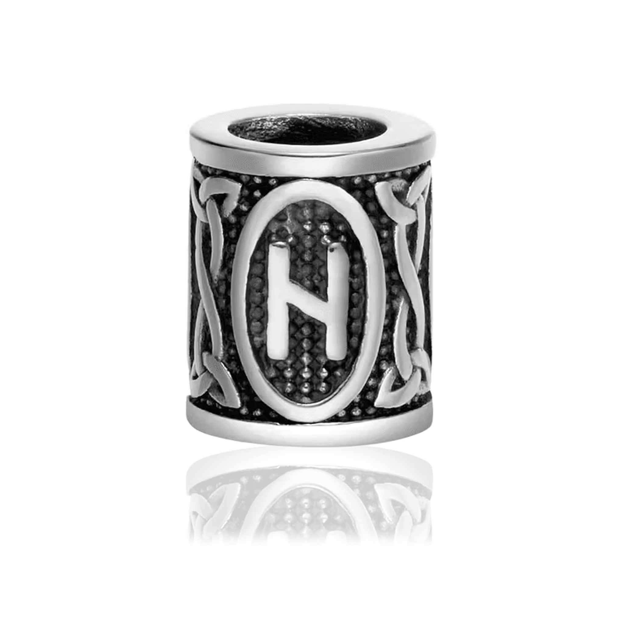 Skægpærler Ældre Futhark – Vikingeruner 28mm (24 Symboler) - 10