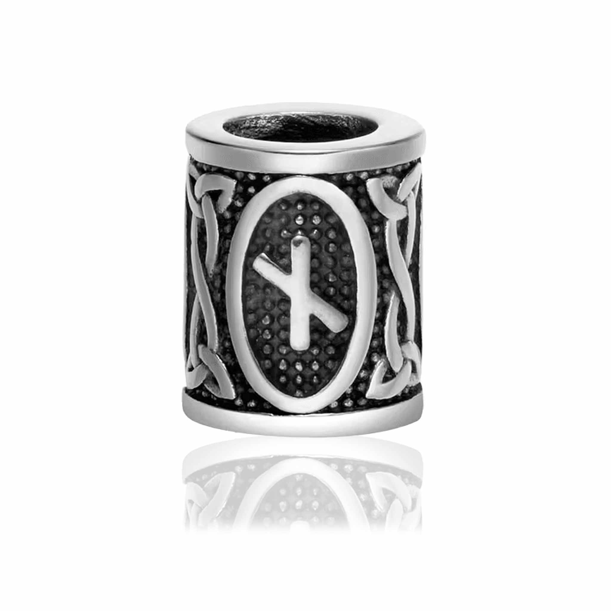 Skægpærler Ældre Futhark – Vikingeruner 28mm (24 Symboler) - 11