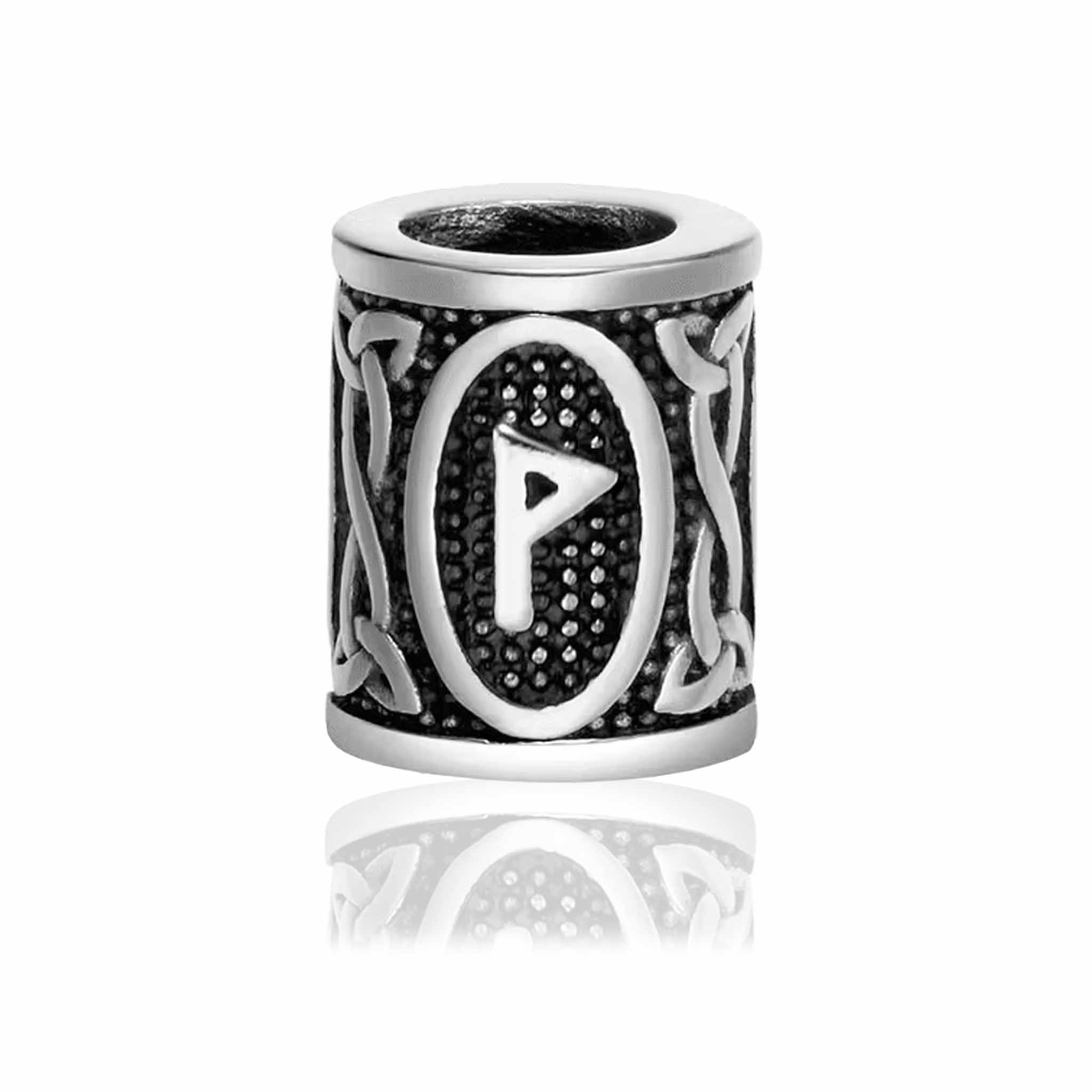 Skægpærler Ældre Futhark – Vikingeruner 28mm (24 Symboler) - 9