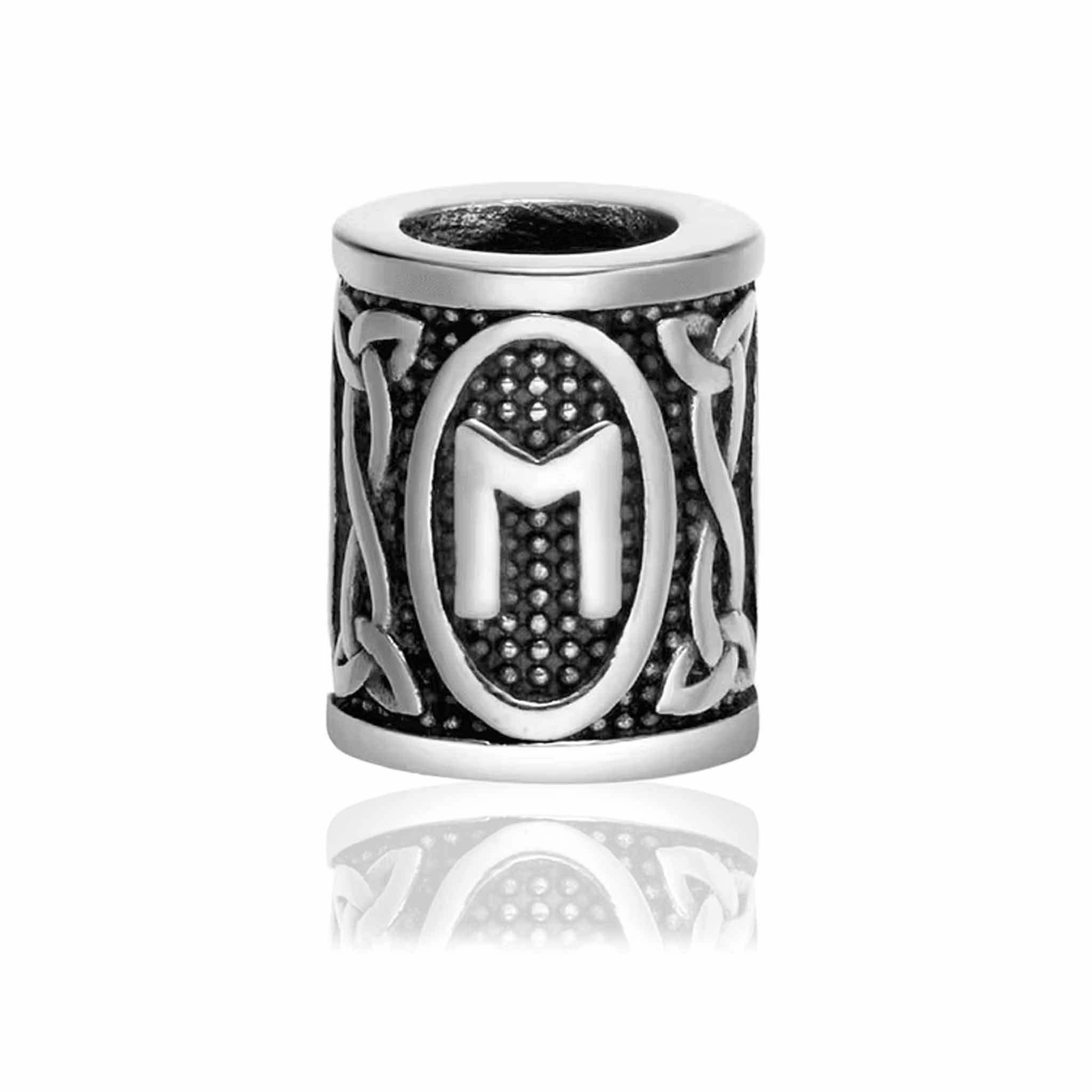 Skægpærler Ældre Futhark – Vikingeruner 28mm (24 Symboler) - 20