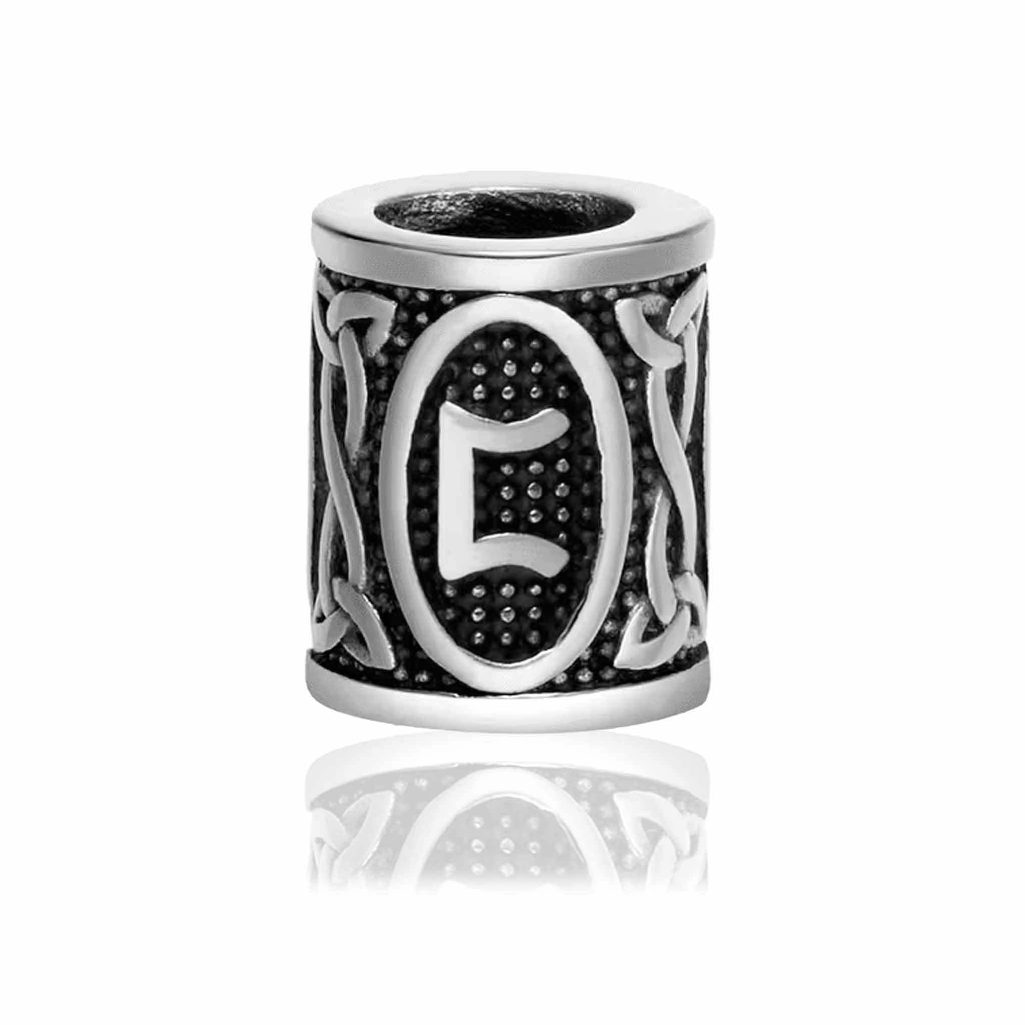 Skægpærler Ældre Futhark – Vikingeruner 28mm (24 Symboler) - 14