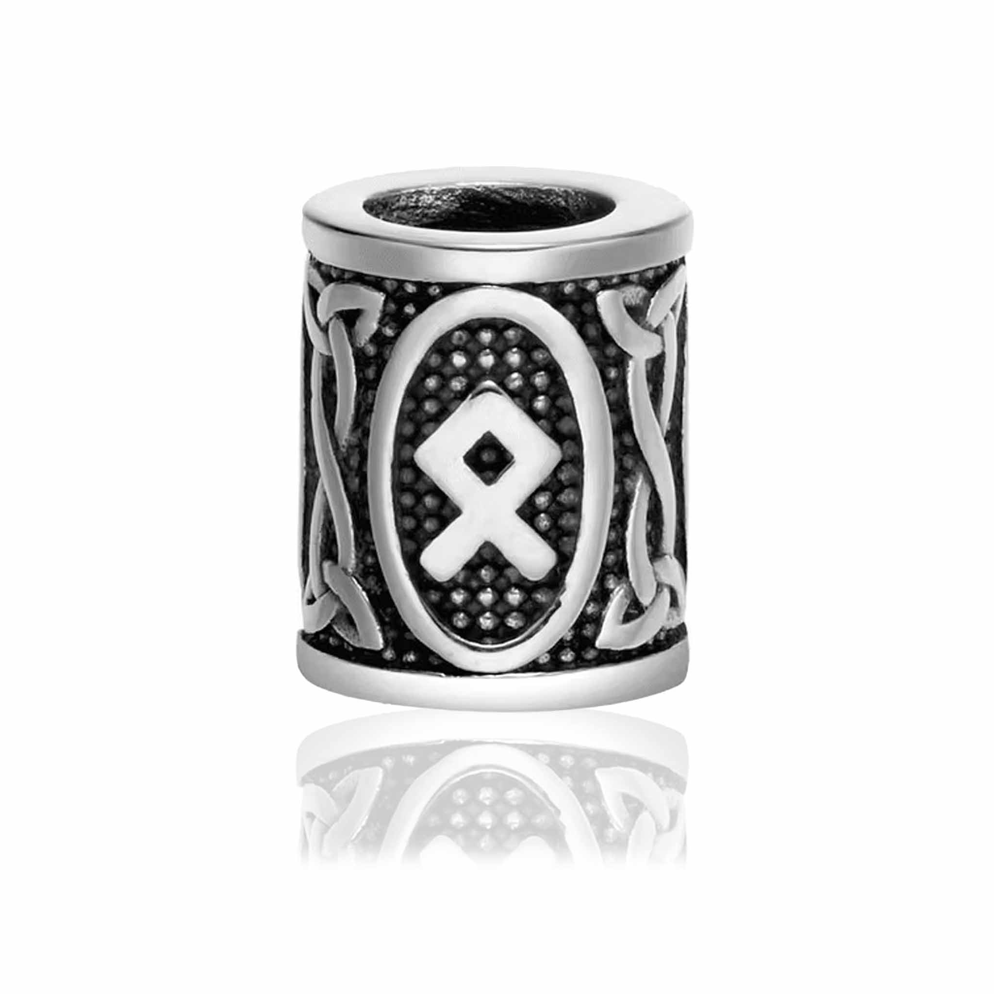 Skægpærler Ældre Futhark – Vikingeruner 28mm (24 Symboler) - 25