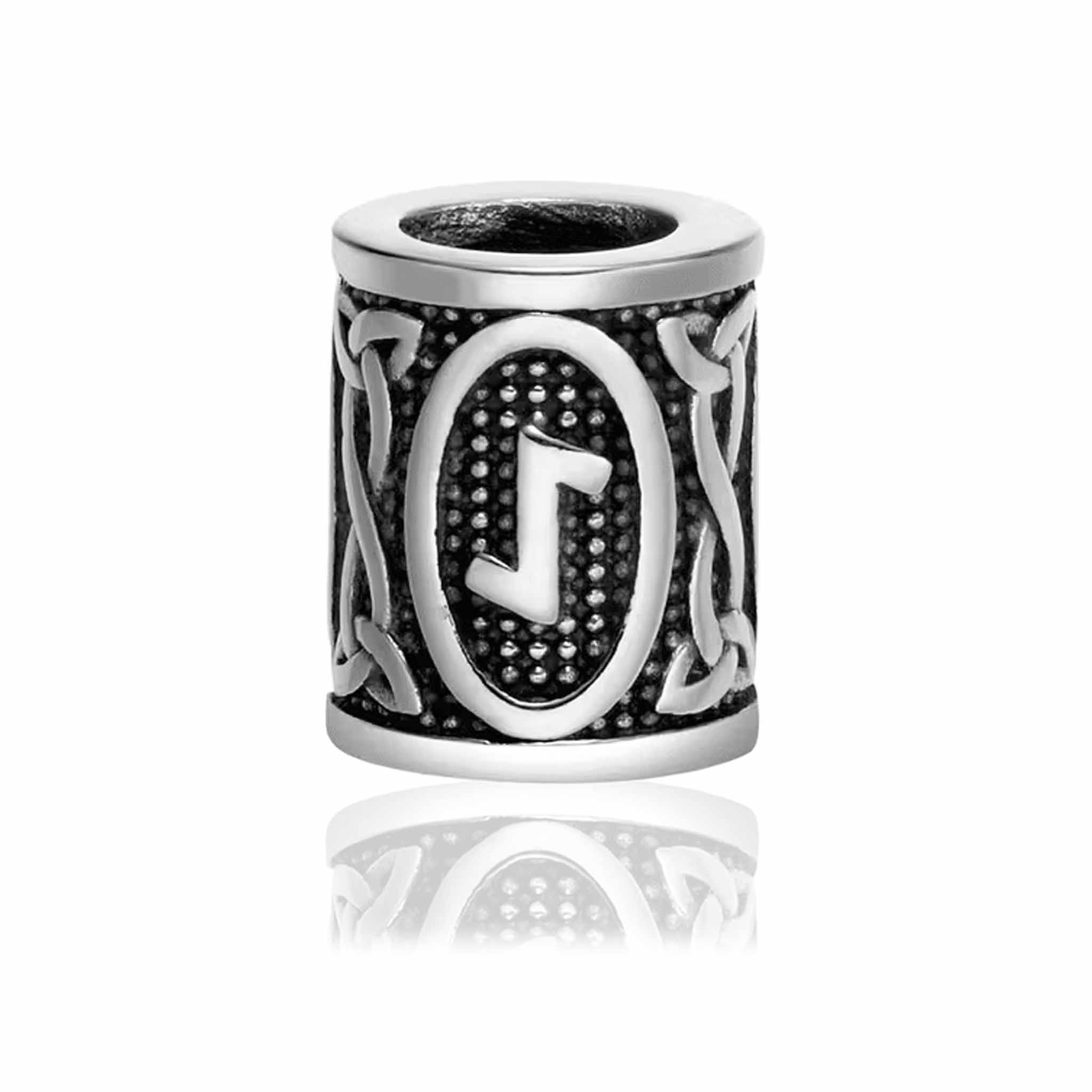 Skægpærler Ældre Futhark – Vikingeruner 28mm (24 Symboler) - 15