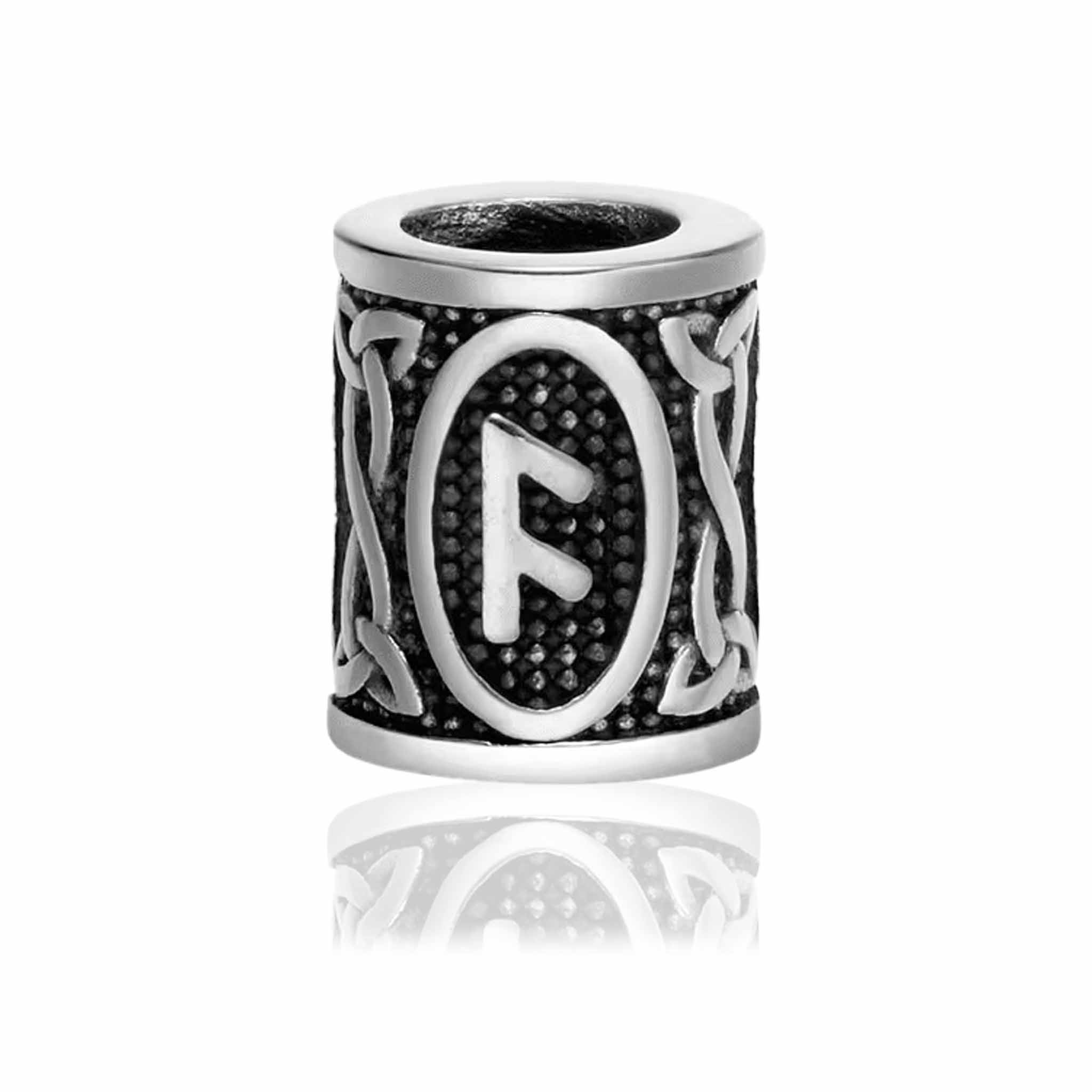 viking-skaegpaerle-med-Ansuz-rune-8mm