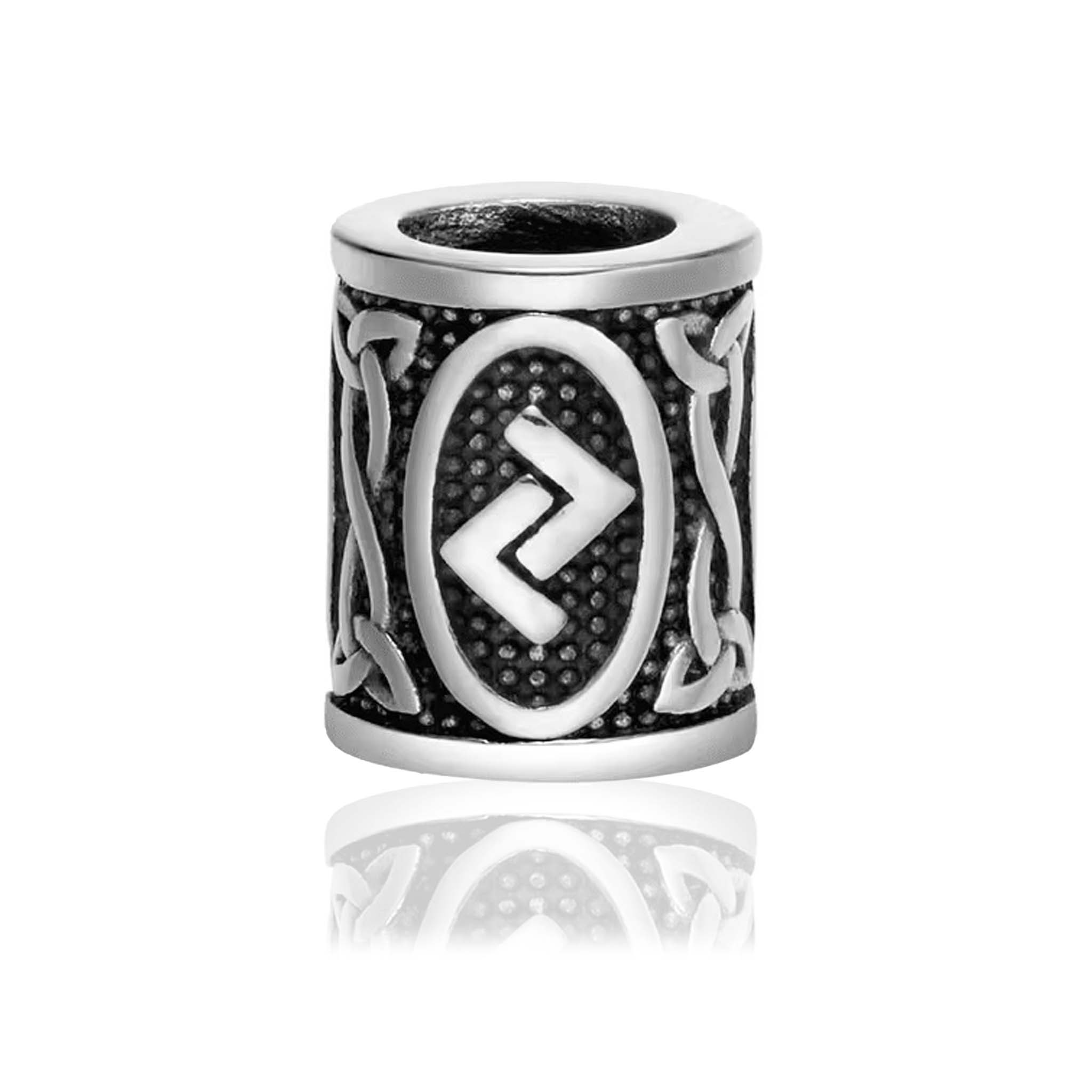 Skægpærler Ældre Futhark – Vikingeruner 28mm (24 Symboler) - 13