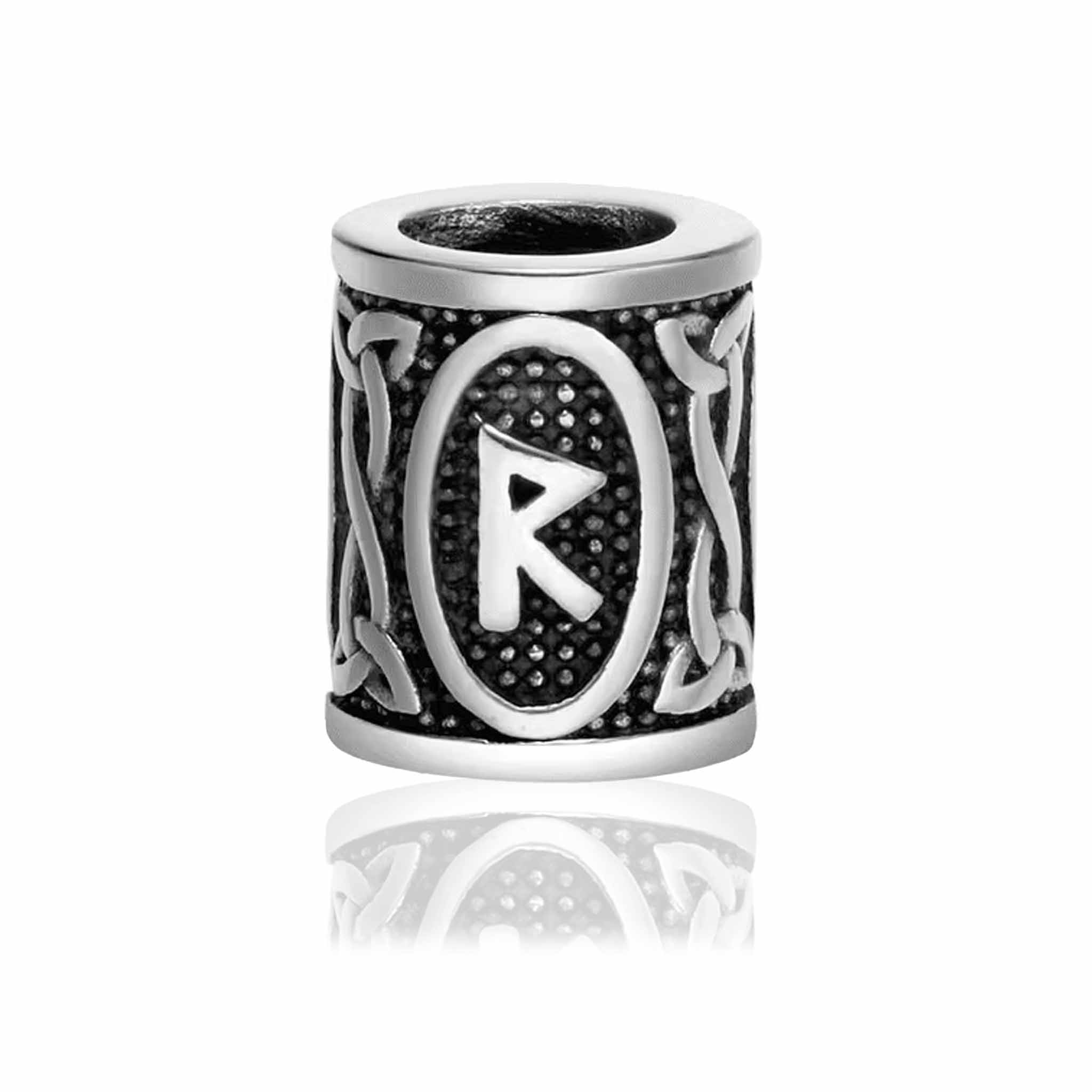 Skægpærler Ældre Futhark – Vikingeruner 28mm (24 Symboler) - 6