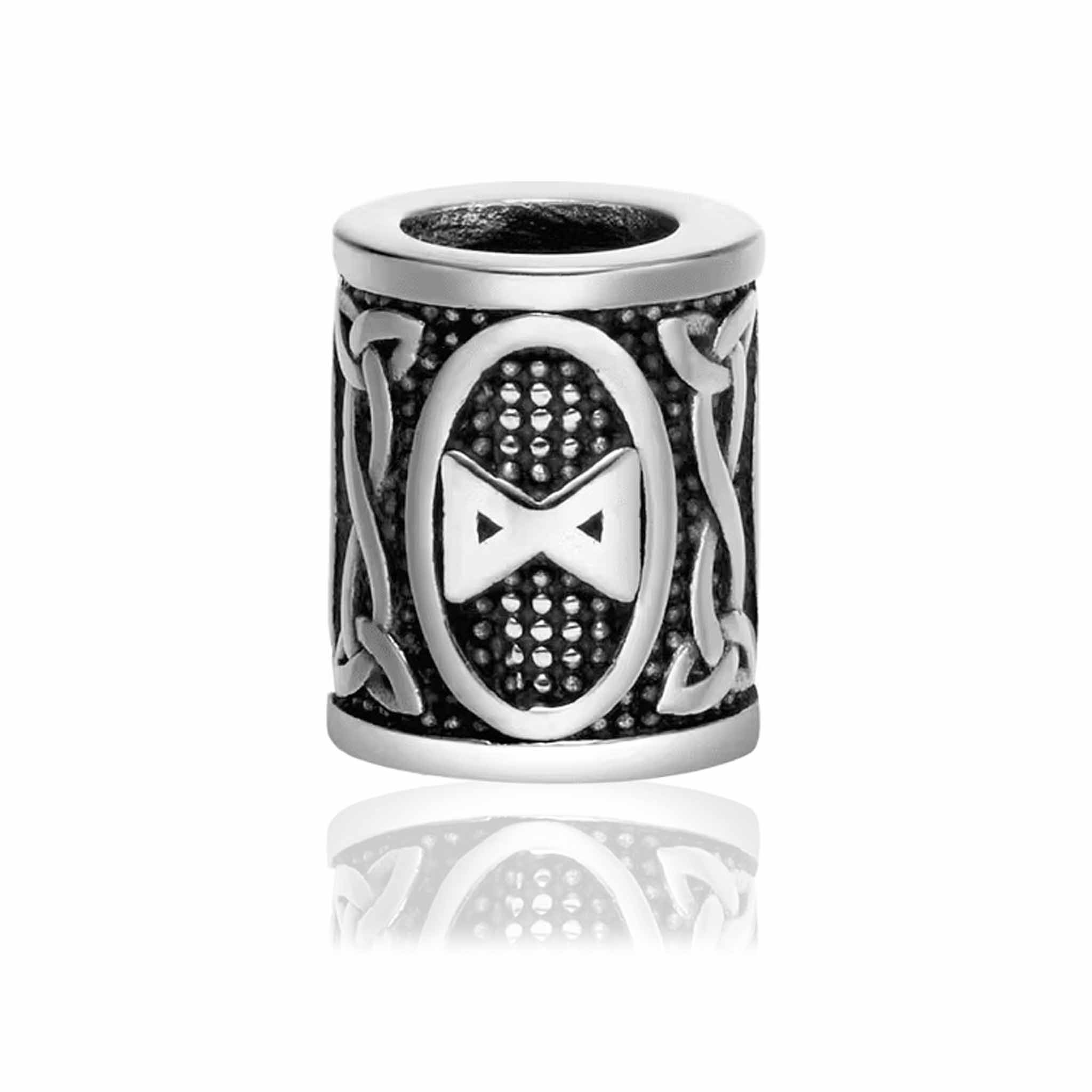 Skægpærler Ældre Futhark – Vikingeruner 28mm (24 Symboler) - 24