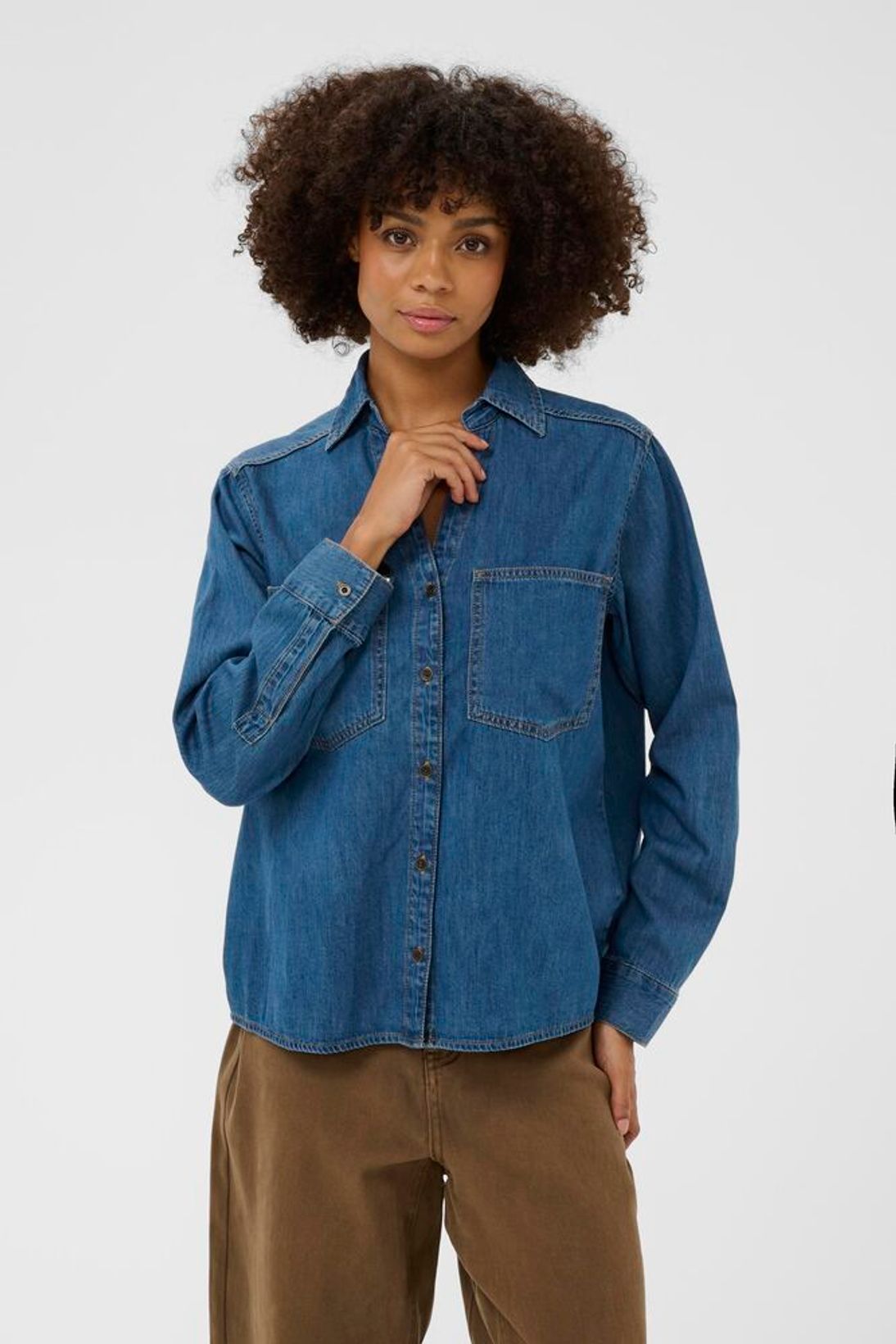 Mola Arpa shirt dark blue