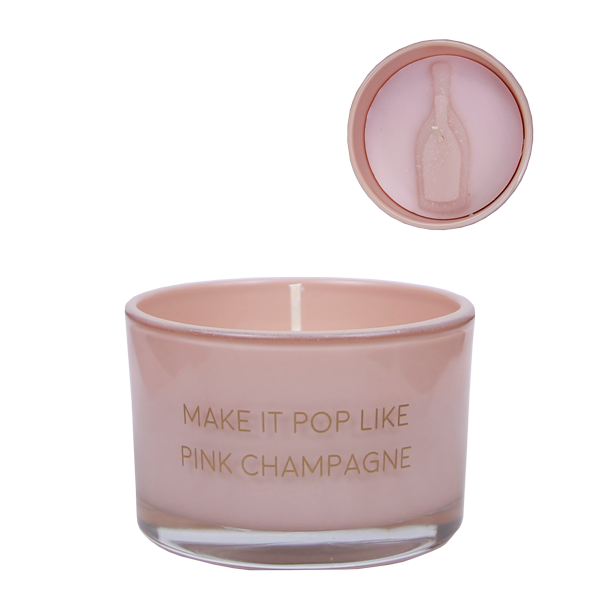 Soy candle MAKE IT POP LIKE PINK CHAMPAGNE