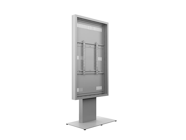 M Pro Series Enclosure 75" Kiosk White