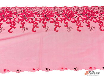 Stum Cerise spets - 23 cm