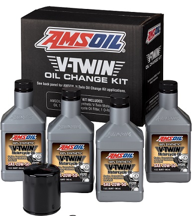 AMSOIL 20W-50 100% Helsyntetiska V-Twin MC Motorolja  55-680-001/  MCVQT   - 2