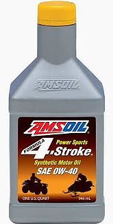 AMSOIL 0W-40 Formula 4-Stroke Synthetic Power Sports Oil  AFFQT