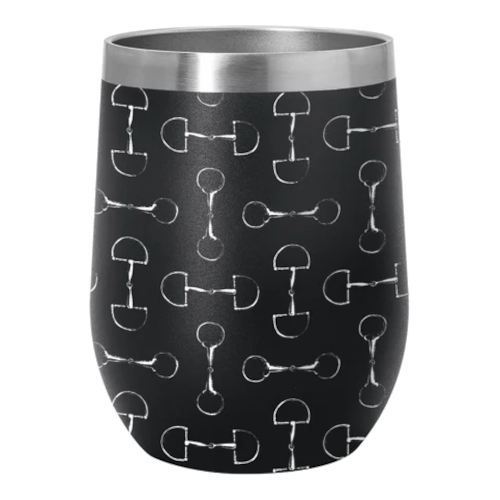 Wine Tumbler AWST Intl Hästmotiv Bett Svart