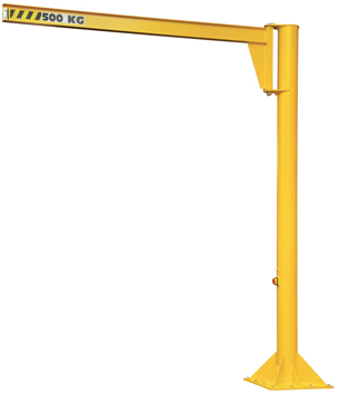 Pelarsvängkran lågbyggd 125 kg Armlängd 2 m