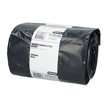 Garbage bag handle 160L Black (20pcs)