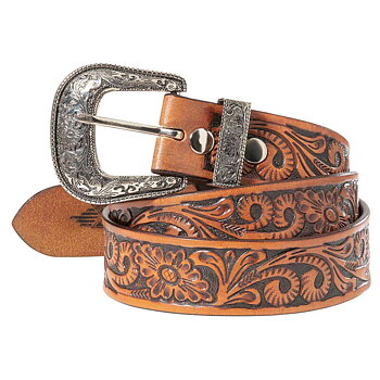 Stars and stripes läderbälte blommor 