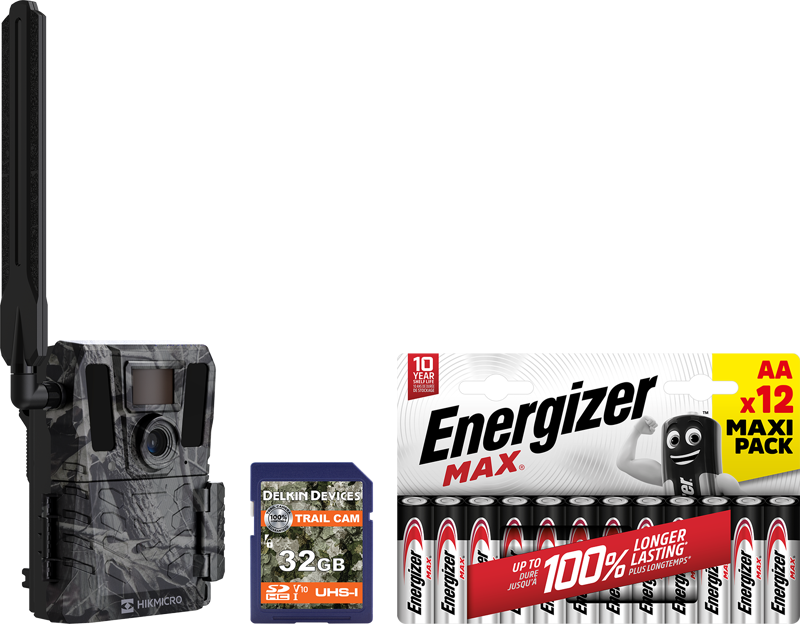 Hikmicro Kit Trailcamera M15, 32G SD, 12st Max AA