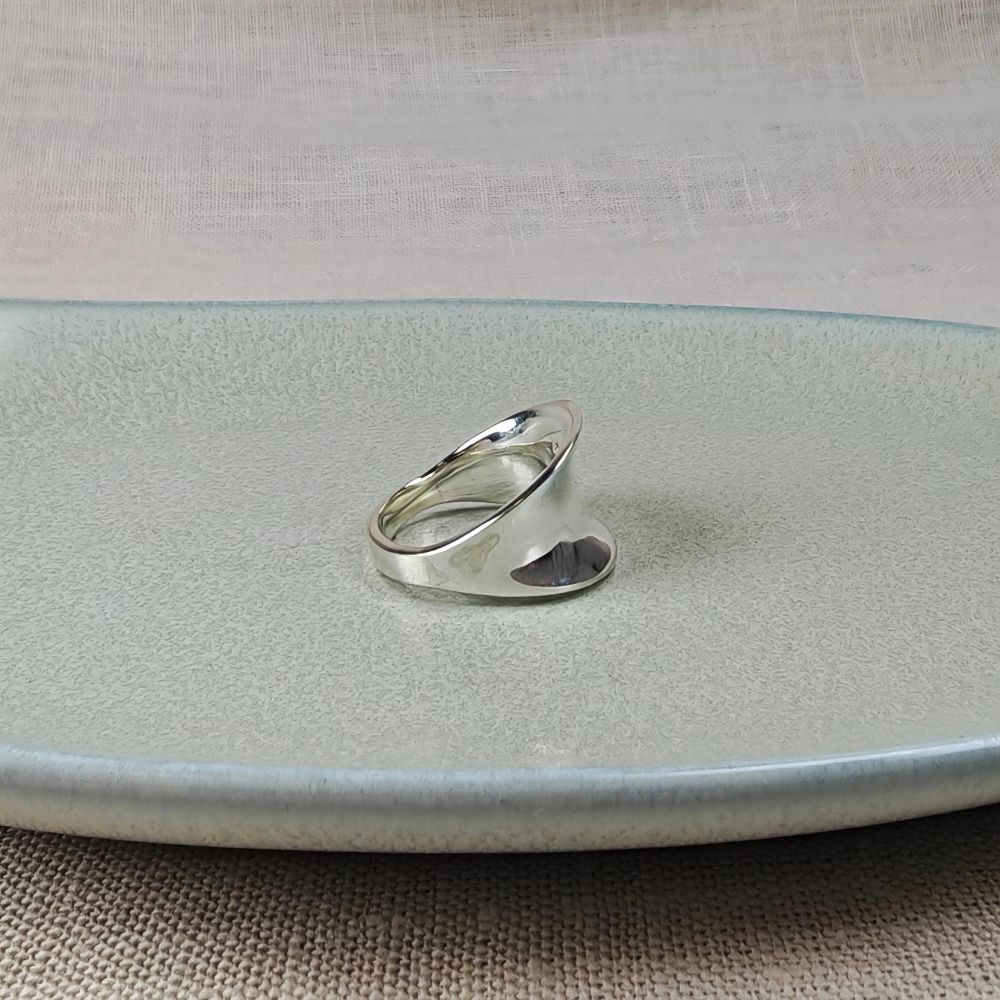 IAMLUND Helix ring silver - 2