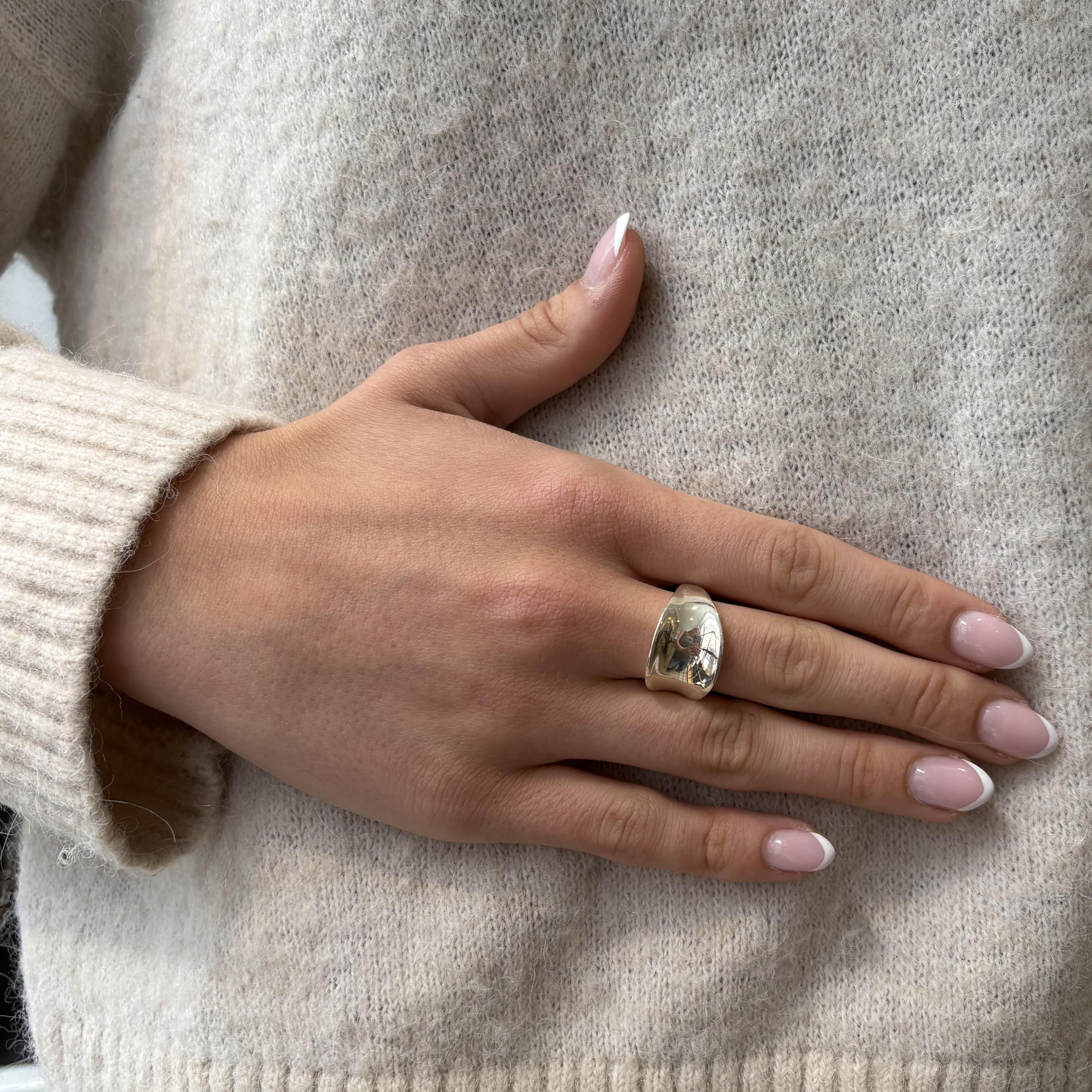 IAMLUND Helix ring silver
